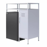 Mini-réfrigérateur de rangement de style casier métallique Novogratz Cache