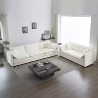 Modern Sofa Set for Living Room, Sofa Set of 2 Chenille Couch, 2+3 Seater Sofa Set Deep Seat Sofa