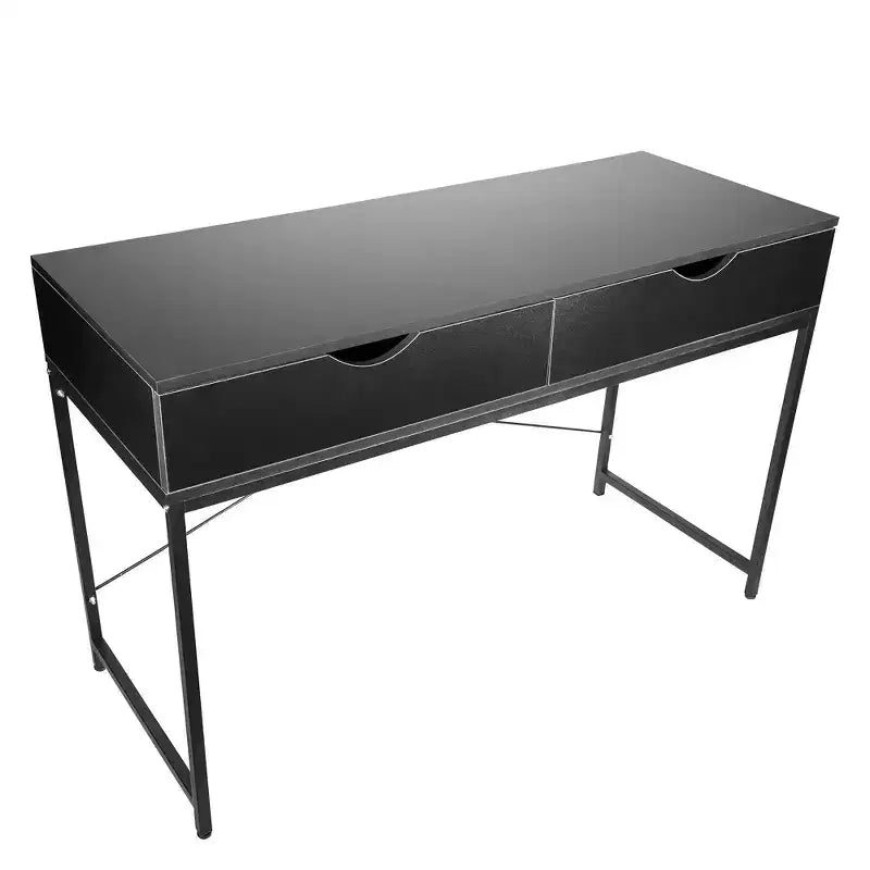 Interior Elements Bureau d'ordinateur moderne avec tiroirs, Noir, 120 cm