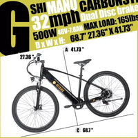 Vélo Électrique pour Adultes avec Batterie Amovible, Pneus Larges 26 x 4.0, Vélo Électrique 7 Vitesses pour Aventures Tout-Terrain, Autonomie Maximale de 80 km