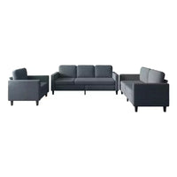 Ensemble canapé d'angle Mjkone pour salon, canapé 3 places et causeuse et fauteuil une place