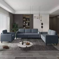 Ensemble canapé d'angle Mjkone pour salon, canapé 3 places et causeuse et fauteuil une place