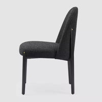 Chaises de salle à manger en bouclé lot de 4, chaises épaisses rembourrées avec pieds métalliques et dossier incurvé, pour salle à manger, cuisine, salon, chambre - Morden Fort