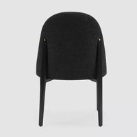 Chaises de salle à manger en bouclé lot de 4, chaises épaisses rembourrées avec pieds métalliques et dossier incurvé, pour salle à manger, cuisine, salon, chambre - Morden Fort