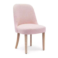 Chaise de salle à manger Genevieve en tissu bouclette de style Mid-Century Modern WestinTrends (lot de 6)