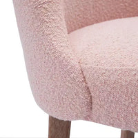 Chaise de salle à manger Genevieve en tissu bouclette de style Mid-Century Modern WestinTrends (lot de 6)