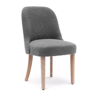 Chaise de salle à manger Genevieve en tissu bouclette de style Mid-Century Modern WestinTrends (lot de 6)