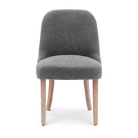 Chaise de salle à manger Genevieve en tissu bouclette de style Mid-Century Modern WestinTrends (lot de 6)