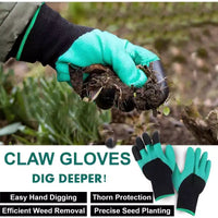 SCUDDLES Sac à outils de jardin robuste avec outils à main d'extérieur - Kit d'outils de jardin en acier inoxydable, gants et sac de rangement (ensemble de 8 pièces)