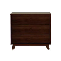 Plank+Beam Commode classique à 3 tiroirs en bois massif, petite commode de chambre, commode à tiroirs