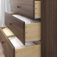 Plank+Beam Commode classique à 3 tiroirs en bois massif, petite commode de chambre, commode à tiroirs