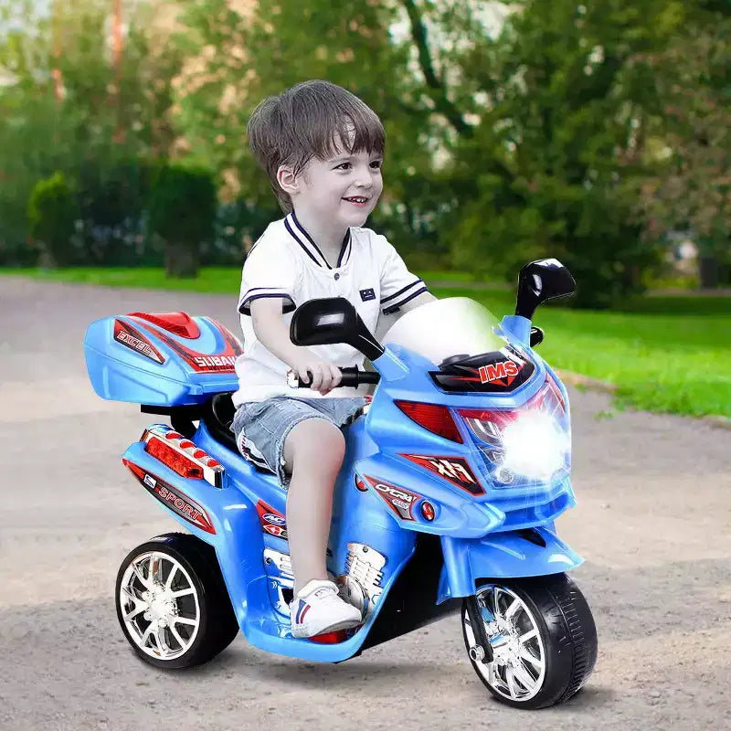 Costway Moto électrique pour enfant à 3 roues 6 V fonctionnant sur batterie
