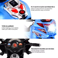Costway Moto électrique pour enfant à 3 roues 6 V fonctionnant sur batterie