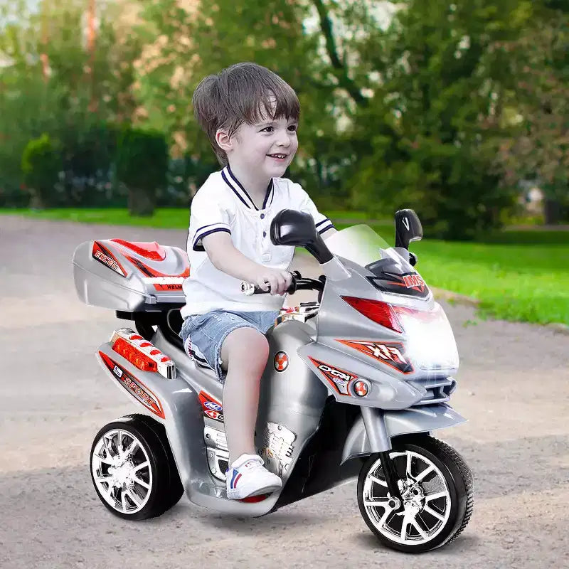 Costway Moto électrique pour enfant à 3 roues 6 V fonctionnant sur batterie