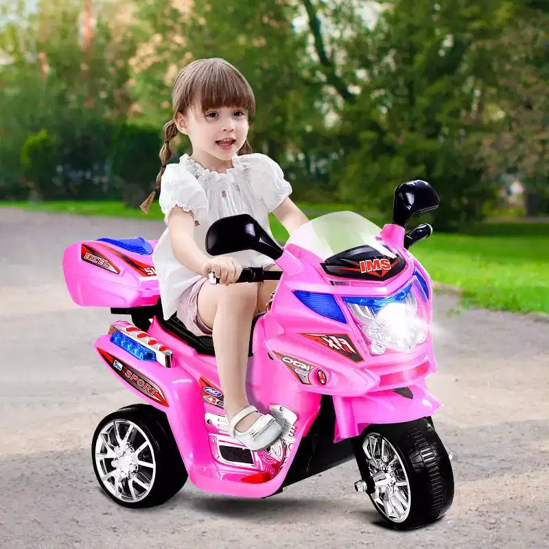 Costway Moto électrique pour enfant à 3 roues 6 V fonctionnant sur batterie