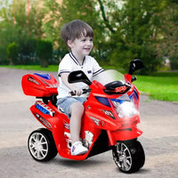 Costway Moto électrique pour enfant à 3 roues 6 V fonctionnant sur batterie