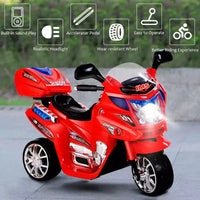 Costway Moto électrique pour enfant à 3 roues 6 V fonctionnant sur batterie