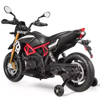 Moto électrique 12 V Costway pour enfant avec roues d'apprentissage rouge/noir