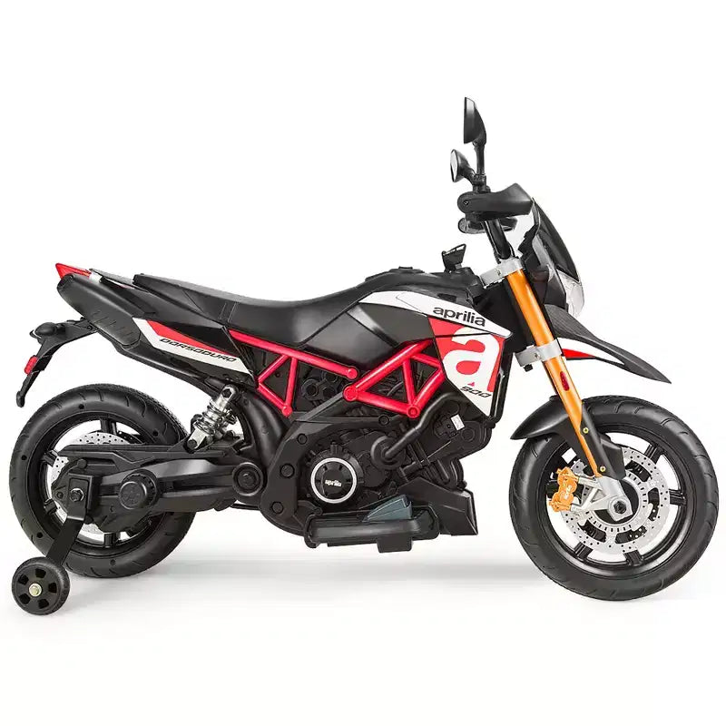 Moto électrique 12 V Costway pour enfant avec roues d'apprentissage rouge/noir