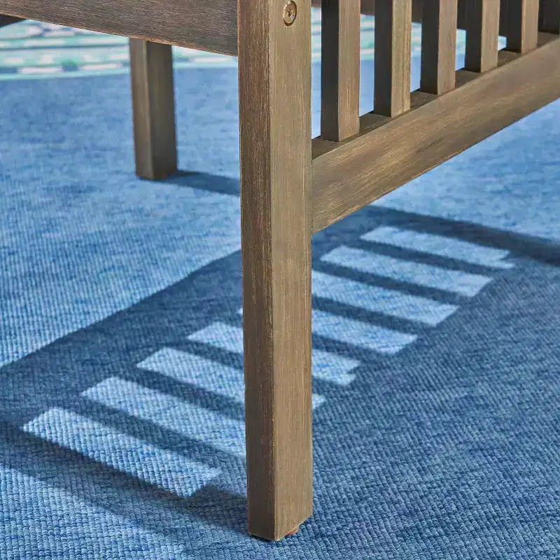 Christopher Knight Home Genois, ensemble de bistro 3 pièces en bois d'acacia d'extérieur avec coussin résistant à l'eau