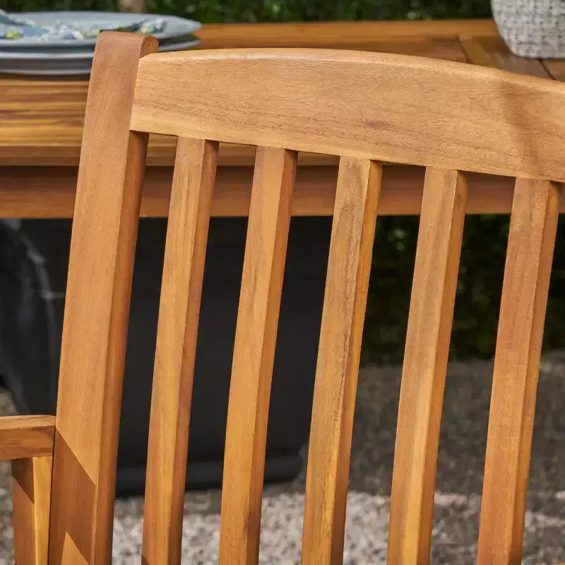 Christopher Knight Home Genois, ensemble de bistro 3 pièces en bois d'acacia d'extérieur avec coussin résistant à l'eau