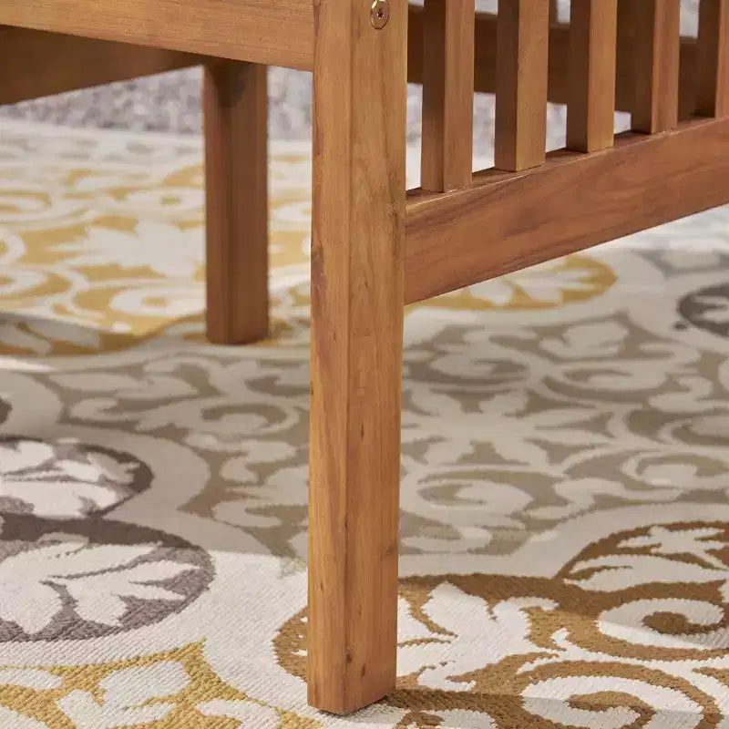 Christopher Knight Home Genois, ensemble de bistro 3 pièces en bois d'acacia d'extérieur avec coussin résistant à l'eau