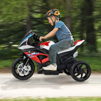 Costway Moto électrique pour enfants 12 V avec licence BMW 3 roues, lumière et musique