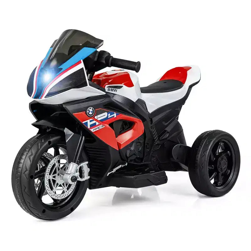 Costway Moto électrique pour enfants 12 V avec licence BMW 3 roues, lumière et musique