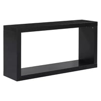 Table console moderne minimaliste, table d'entrée à rangement ouvert, table console étroite en MDF et pin pour salon - ModernLuxe