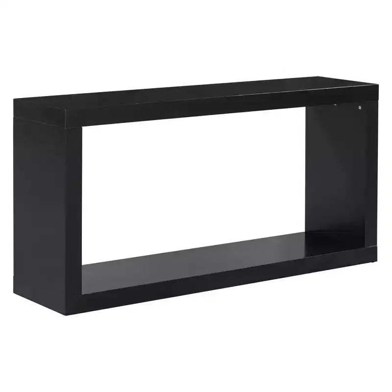 Table console moderne minimaliste, table d'entrée à rangement ouvert, table console étroite en MDF et pin pour salon - ModernLuxe