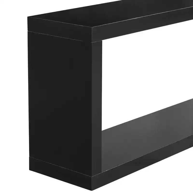 Table console moderne minimaliste, table d'entrée à rangement ouvert, table console étroite en MDF et pin pour salon - ModernLuxe