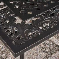 Table à manger extensible en fonte d'aluminium Christopher Knight Home McMillan pour l'extérieur, 81 po, cuivre brillant