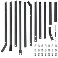 Herse de nivellement à 2 barres réglables de 60/66//84/90 pouces pour allée, pour l'aménagement paysager ou les champs de ferme/jardin
