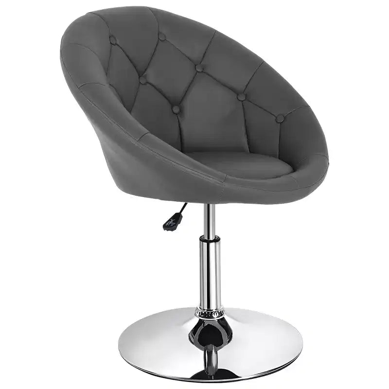 Chaise de coiffeuse BestMassage moderne pivotante de maquillage avec hauteur réglable, fauteuil d'appoint