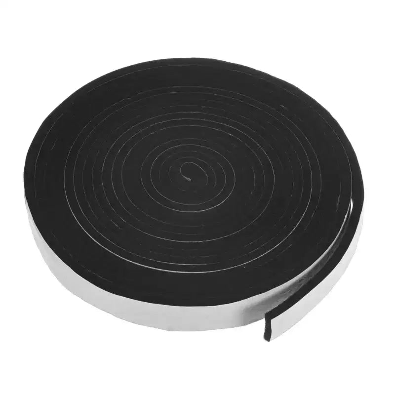 Unique Bargains Ruban d'étanchéité résistant à la chaleur autocollant haute température pour barbecue, joint de grill, Noir Blanc, 1 pièce 0,8 x 0,2, 16,5FT
