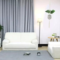 Lot de 2 suspensions murales en macramé de coton et bois, 100 x 30 cm, blanc