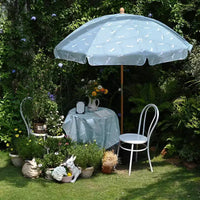 LAGarden Notre parasol de plage portable pour le sable, mât en bois de hêtre, sac de transport