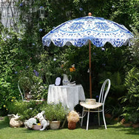 LAGarden Notre parasol de plage portable pour le sable, mât en bois de hêtre, sac de transport
