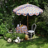LAGarden Notre parasol de plage portable pour le sable, mât en bois de hêtre, sac de transport