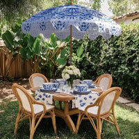 LAGarden Notre parasol de plage portable pour le sable, mât en bois de hêtre, sac de transport