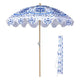 LAGarden Notre parasol de plage portable pour le sable, mât en bois de hêtre, sac de transport