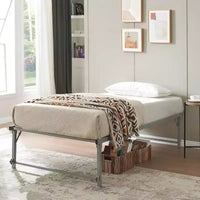 Cadre de lit gigogne escamotable en métal taille double avec roulettes de Kings Brand Furniture – Solution compacte robuste et élégante