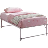 Cadre de lit gigogne escamotable en métal taille double avec roulettes de Kings Brand Furniture – Solution compacte robuste et élégante