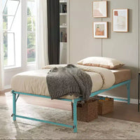 Cadre de lit gigogne escamotable en métal taille double avec roulettes de Kings Brand Furniture – Solution compacte robuste et élégante