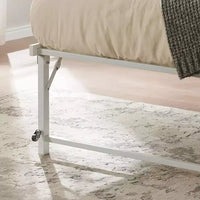 Cadre de lit gigogne escamotable en métal taille double avec roulettes de Kings Brand Furniture – Solution compacte robuste et élégante