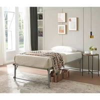 Cadre de lit gigogne escamotable en métal taille double avec roulettes de Kings Brand Furniture – Solution compacte robuste et élégante