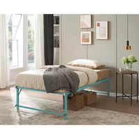 Cadre de lit gigogne escamotable en métal taille double avec roulettes de Kings Brand Furniture – Solution compacte robuste et élégante