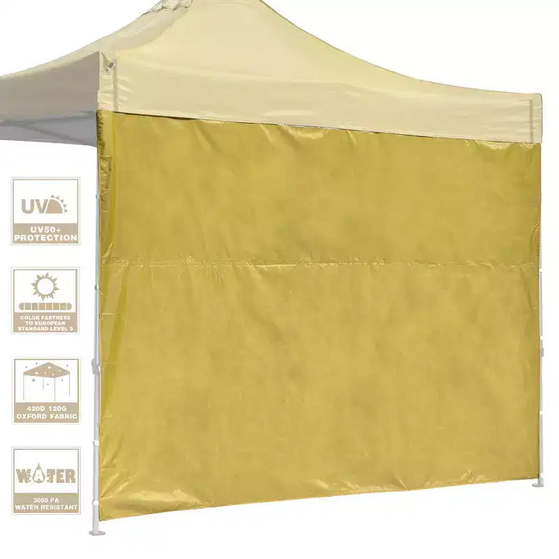 InstaHibit Paroi laterale universelle UV50+ compatible avec auvent pliant 10x10 pi, 1 pièce, fête