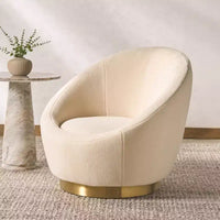 Fauteuil Pippa en Fausse Peau de Mouton - SFV4728 - Safavieh Couture