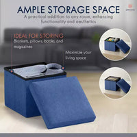 Ottoman de rangement carré pliable Ornavo Home - 12 po